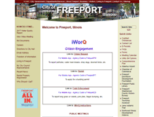 Tablet Screenshot of ci.freeport.il.us